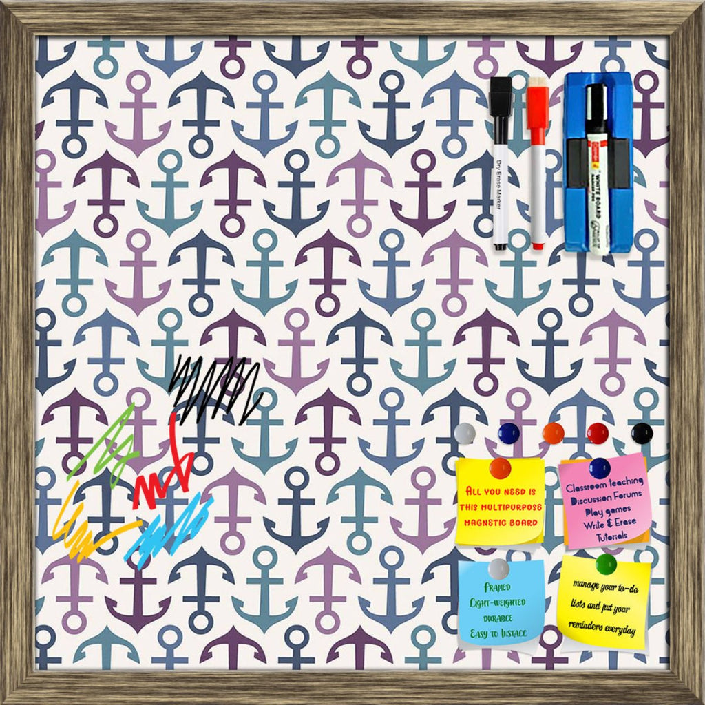 Anchors Up & Down Framed Magnetic Dry Erase Board | Combo with Magnet Buttons & Markers-Magnetic Boards Framed-MGB_FR-IC 5007849 IC 5007849, Abstract Expressionism, Abstracts, Art and Paintings, Automobiles, Boats, Decorative, Digital, Digital Art, Drawing, Fashion, Graphic, Holidays, Illustrations, Nautical, Patterns, Seasons, Semi Abstract, Signs, Signs and Symbols, Symbols, Transportation, Travel, Vehicles, anchors, up, down, framed, magnetic, dry, erase, board, printed, whiteboard, with, 4, magnets, 2, 