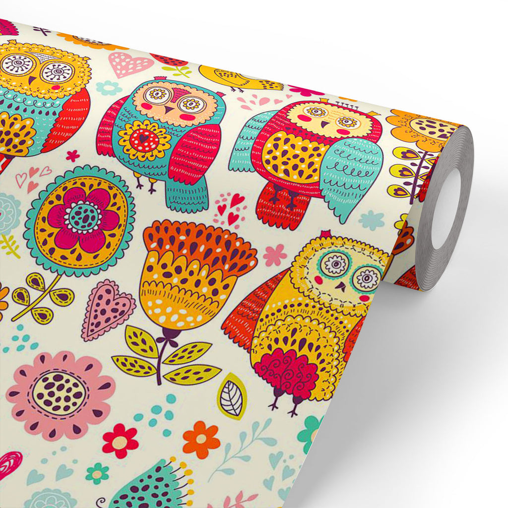 ArtzFolio Cheerful Owls And Flowers D1 Wallpaper Roll | Easy to Install-Wallpapers Peel & Stick-AZ5007853WAL_RF_R-SP-Image Code 5007853 Vishnu Image Folio Pvt Ltd, IC 5007853, ArtzFolio, Wallpapers Peel & Stick, Digital Art, cheerful, owls, and, flowers, d1, wallpaper, roll, easy, to, install, abstract, vinyl, self, adhesive, brick, for, walls, living, room, drawing, large, size, children, sticker, bedroom, pitaara, box, bathroom, textured, big, office, reception, amazonbasics, decorative, home, waterproof,
