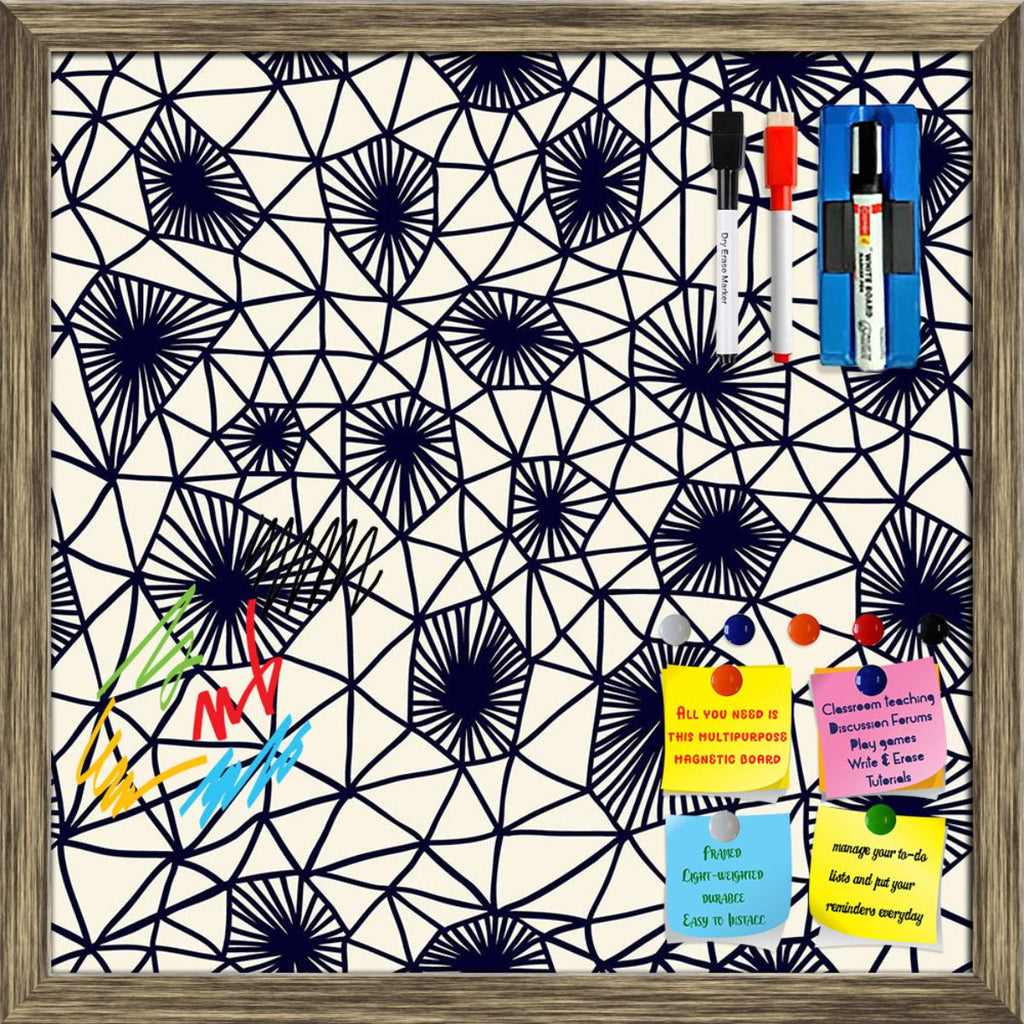 Hand Drawn Abstract Geometric Art Framed Magnetic Dry Erase Board | Combo with Magnet Buttons & Markers-Magnetic Boards Framed-MGB_FR-IC 5007885 IC 5007885, Abstract Expressionism, Abstracts, Ancient, Black, Black and White, Botanical, Decorative, Digital, Digital Art, Fantasy, Fashion, Floral, Flowers, Geometric, Geometric Abstraction, Graphic, Hipster, Historical, Illustrations, Medieval, Modern Art, Nature, Patterns, Retro, Semi Abstract, Signs, Signs and Symbols, Triangles, Vintage, White, hand, drawn, 