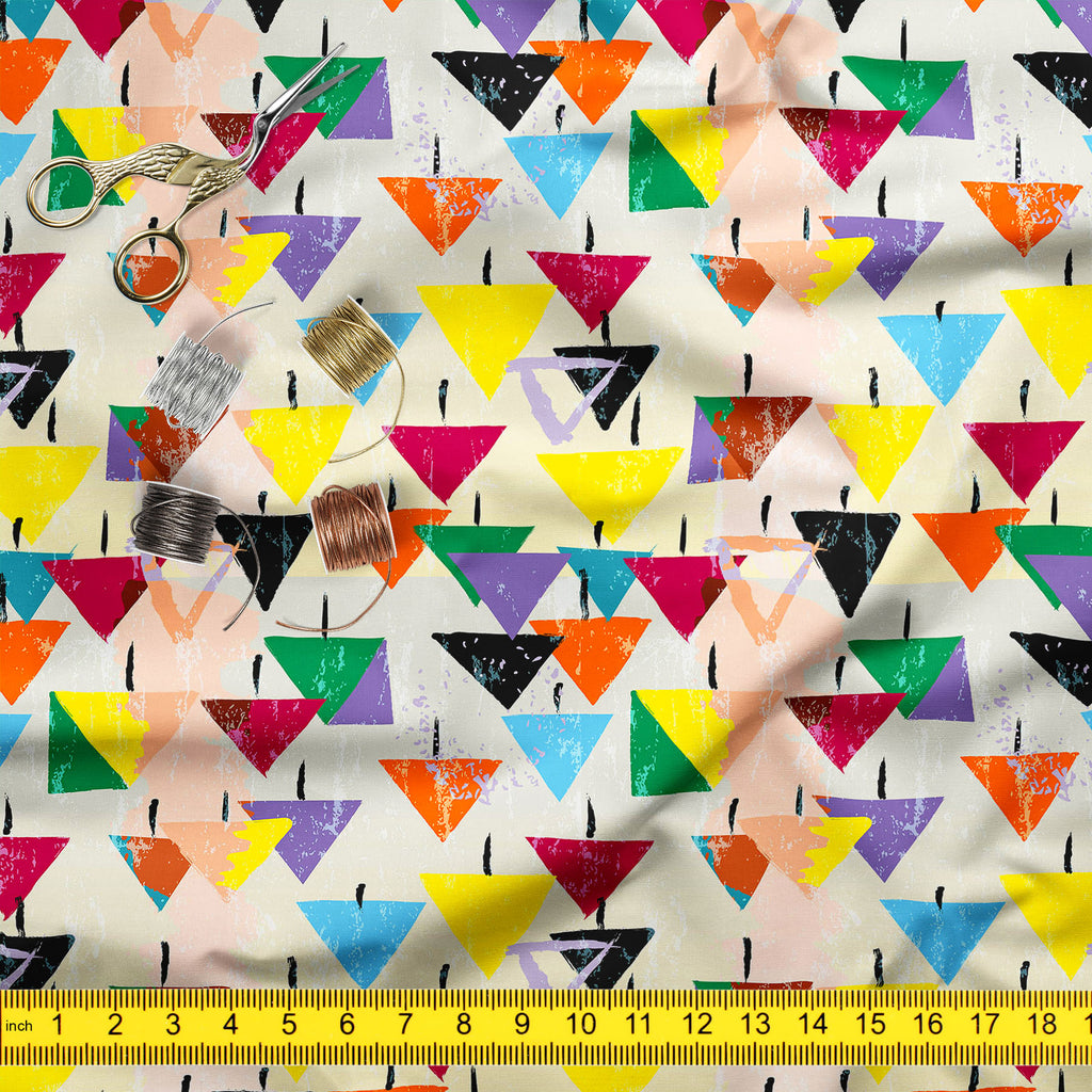 Strokes, Splashes And Triangles Sofa Fabric by Metre | Upholstery For Sofa, Curtains & Cushions-Sofa Fabrics-SOF_FB-IC 5007896 IC 5007896, Abstract Expressionism, Abstracts, Ancient, Art and Paintings, Black, Black and White, Culture, Decorative, Digital, Digital Art, Ethnic, Geometric, Geometric Abstraction, Graffiti, Graphic, Historical, Illustrations, Medieval, Modern Art, Paintings, Patterns, Semi Abstract, Signs, Signs and Symbols, Splatter, Traditional, Triangles, Tribal, Vintage, World Culture, strok