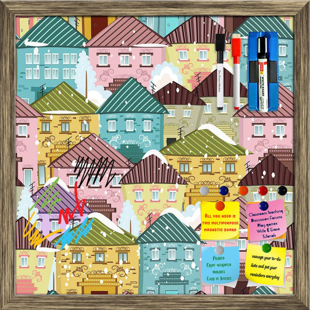 Cute Houses D2 Framed Magnetic Dry Erase Board | Combo with Magnet Buttons & Markers-Magnetic Boards Framed-MGB_FR-IC 5007913 IC 5007913, Abstract Expressionism, Abstracts, Ancient, Animated Cartoons, Architecture, Art and Paintings, Black and White, Caricature, Cartoons, Christianity, Cities, City Views, Digital, Digital Art, Graphic, Historical, Holidays, Illustrations, Landscapes, Medieval, Patterns, Scenic, Seasons, Semi Abstract, Signs, Signs and Symbols, Urban, Vintage, White, cute, houses, d2, framed