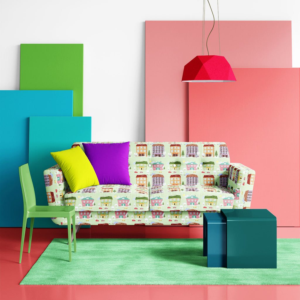 Cute Houses D4 Sofa Fabric by Metre | Upholstery For Sofa, Curtains & Cushions-Sofa Fabrics-SOF_FB-IC 5007916 IC 5007916, Abstract Expressionism, Abstracts, Ancient, Animated Cartoons, Architecture, Art and Paintings, Birds, Caricature, Cars, Cartoons, Christianity, Cities, City Views, Digital, Digital Art, Graphic, Historical, Holidays, Illustrations, Landscapes, Medieval, Scenic, Seasons, Semi Abstract, Signs, Signs and Symbols, Vintage, cute, houses, d4, sofa, fabric, by, metre, upholstery, for, curtains