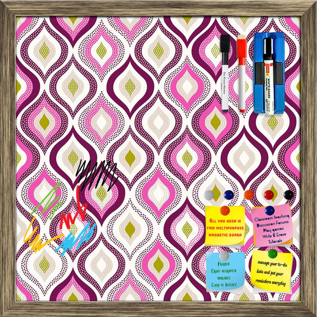 Ornament Doodle Pattern Framed Magnetic Dry Erase Board | Combo with Magnet Buttons & Markers-Magnetic Boards Framed-MGB_FR-IC 5007951 IC 5007951, Abstract Expressionism, Abstracts, Art and Paintings, Decorative, Digital, Digital Art, Dots, Drawing, Fashion, Geometric, Geometric Abstraction, Graphic, Illustrations, Patterns, Semi Abstract, Signs, Signs and Symbols, Sketches, Symbols, ornament, doodle, pattern, framed, magnetic, dry, erase, board, printed, whiteboard, with, 4, magnets, 2, markers, 1, duster,