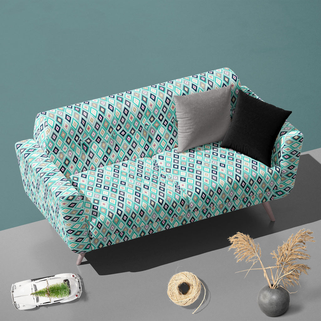 Dots Doodle Rhombus D2 Sofa Fabric by Metre | Upholstery For Sofa, Curtains & Cushions-Sofa Fabrics-SOF_FB-IC 5007958 IC 5007958, Abstract Expressionism, Abstracts, Art and Paintings, Black and White, Decorative, Digital, Digital Art, Dots, Drawing, Fashion, Geometric, Geometric Abstraction, Graphic, Illustrations, Nautical, Patterns, Semi Abstract, Signs, Signs and Symbols, White, doodle, rhombus, d2, sofa, fabric, by, metre, upholstery, for, curtains, cushions, pattern, geometry, seamless, turquoise, text