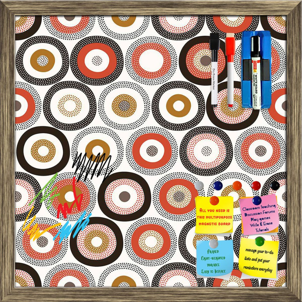Circle Doodle Framed Magnetic Dry Erase Board | Combo with Magnet Buttons & Markers-Magnetic Boards Framed-MGB_FR-IC 5007959 IC 5007959, Art and Paintings, Black and White, Circle, Digital, Digital Art, Dots, Drawing, Fashion, Geometric, Geometric Abstraction, Graphic, Illustrations, Patterns, Signs, Signs and Symbols, Symbols, White, doodle, framed, magnetic, dry, erase, board, printed, whiteboard, with, 4, magnets, 2, markers, 1, duster, art, artistic, background, beige, brown, childish, circles, color, c