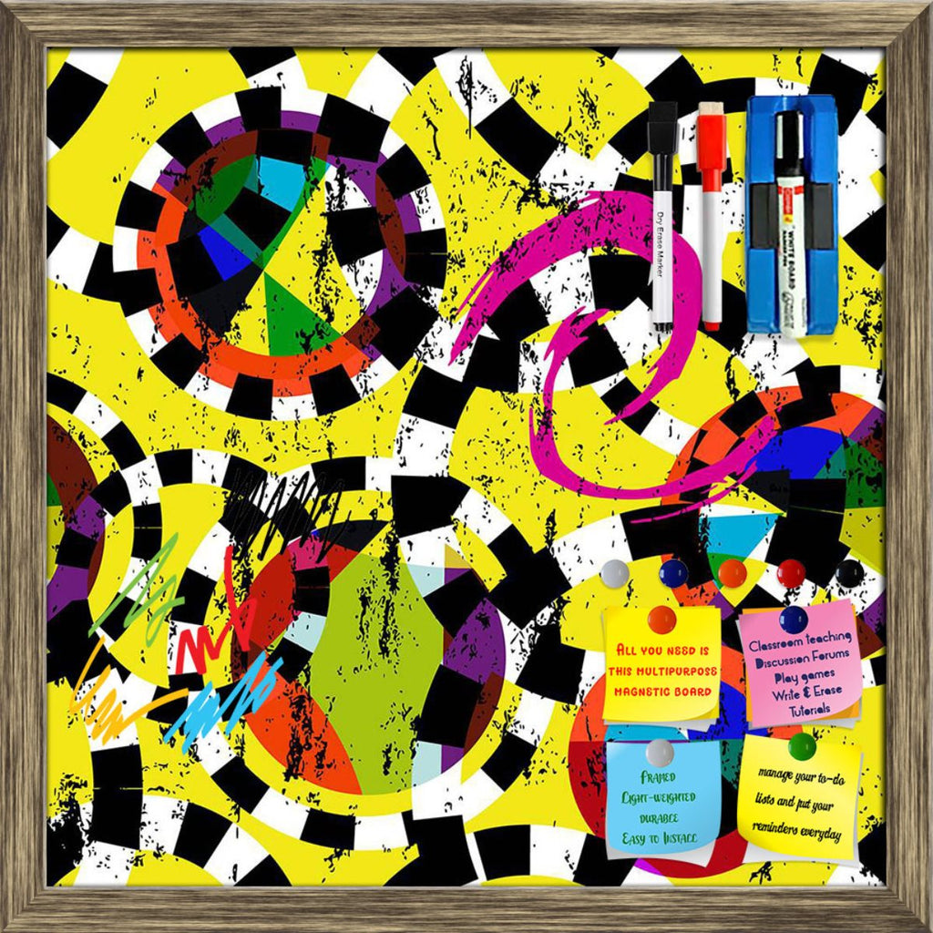 Circles, Strokes And Splashes Framed Magnetic Dry Erase Board | Combo with Magnet Buttons & Markers-Magnetic Boards Framed-MGB_FR-IC 5007961 IC 5007961, Abstract Expressionism, Abstracts, Ancient, Black, Black and White, Botanical, Circle, Digital, Digital Art, Dots, Floral, Flowers, Geometric, Geometric Abstraction, Graphic, Historical, Illustrations, Medieval, Nature, Patterns, Pop Art, Retro, Semi Abstract, Signs, Signs and Symbols, Vintage, Watercolour, White, circles, strokes, and, splashes, framed, ma