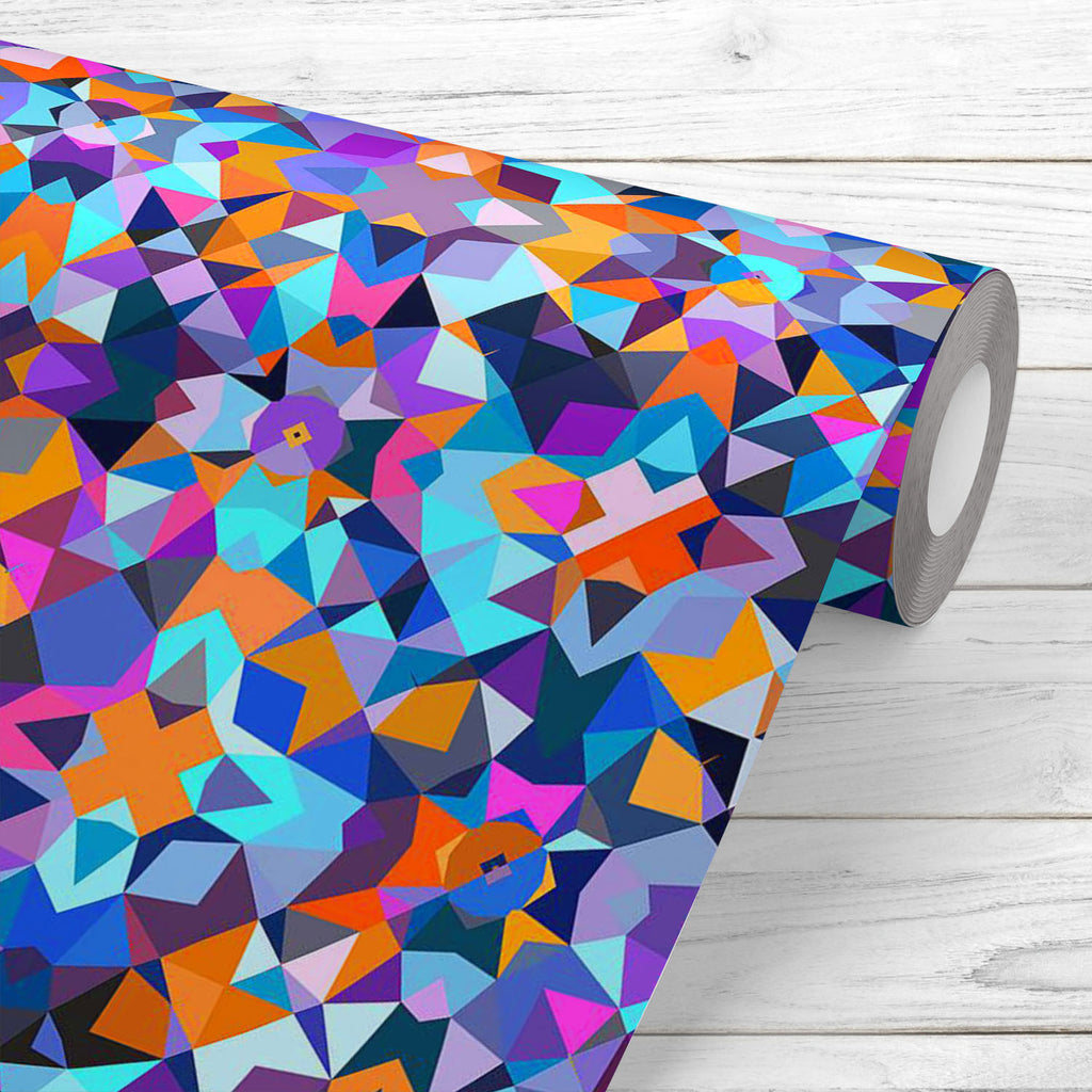 Colorful Geometric Art Wallpaper Roll-Wallpapers Peel & Stick-WAL_PA-IC 5007971 IC 5007971, Abstract Expressionism, Abstracts, African, Allah, Arabic, Art and Paintings, Aztec, Bohemian, Chevron, Culture, Digital, Digital Art, Ethnic, Geometric, Geometric Abstraction, Graphic, Illustrations, Islam, Modern Art, Moroccan, Patterns, Semi Abstract, Signs, Signs and Symbols, Traditional, Triangles, Tribal, World Culture, colorful, art, wallpaper, roll, abstract, background, boho, bold, bright, color, block, desi