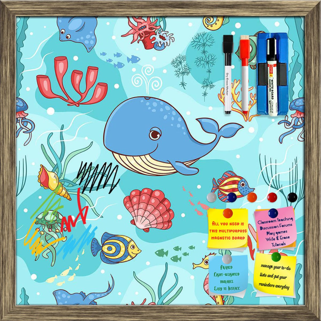 Cartoon Whale Framed Magnetic Dry Erase Board | Combo with Magnet Buttons & Markers-Magnetic Boards Framed-MGB_FR-IC 5007979 IC 5007979, Animals, Animated Cartoons, Art and Paintings, Caricature, Cartoons, Digital, Digital Art, Drawing, Graphic, Illustrations, Nature, Paintings, Patterns, Pets, Scenic, Signs, Signs and Symbols, Symbols, Wildlife, cartoon, whale, framed, magnetic, dry, erase, board, printed, whiteboard, with, 4, magnets, 2, markers, 1, duster, aquatic, backgrounds, blue, cheerful, clip, colo