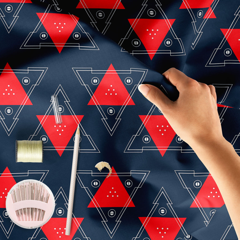 Abstract Geometric Pattern D2 Sofa Fabric by Metre | Upholstery For Sofa, Curtains & Cushions - Sofa Fabrics - ArtzFolio.com