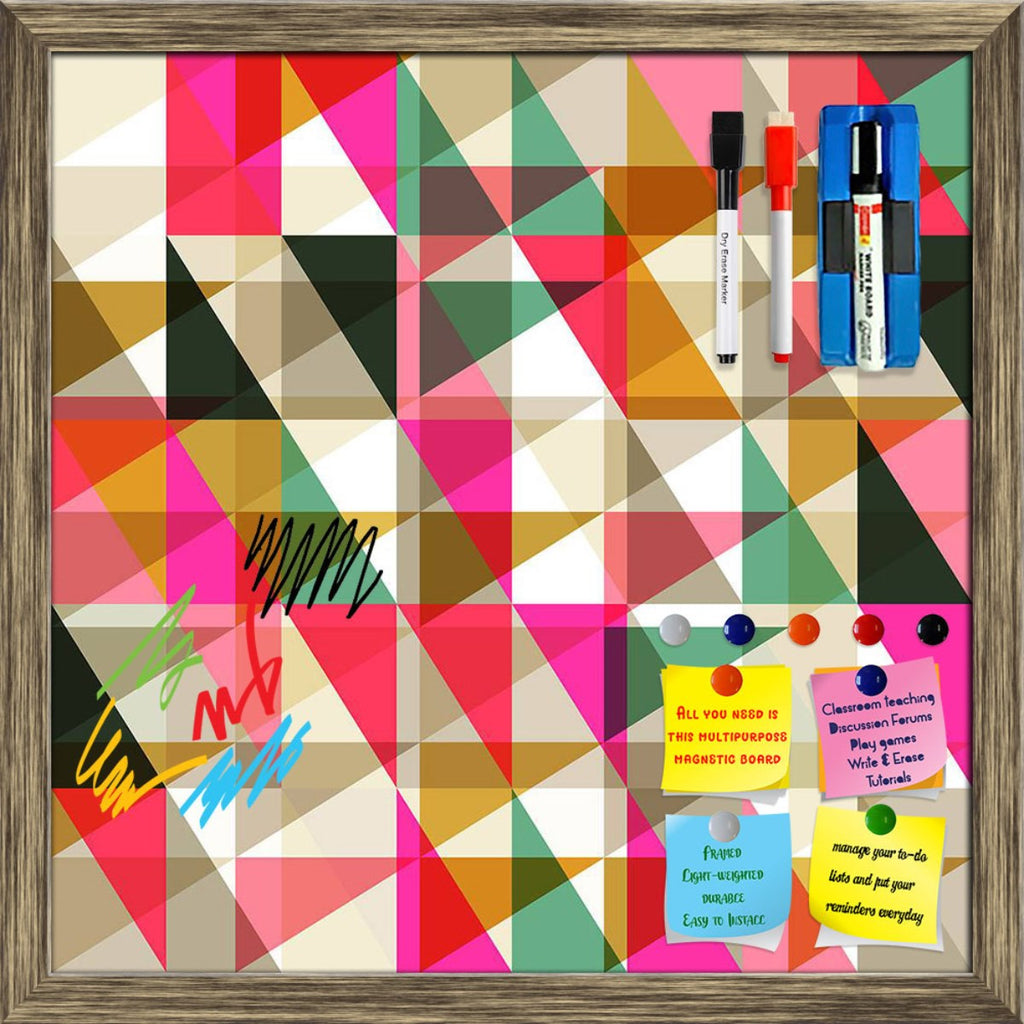 Geometric Retro Triangle D2 Framed Magnetic Dry Erase Board | Combo with Magnet Buttons & Markers-Magnetic Boards Framed-MGB_FR-IC 5007996 IC 5007996, Abstract Expressionism, Abstracts, Ancient, Art and Paintings, Decorative, Digital, Digital Art, Drawing, Fashion, Geometric, Geometric Abstraction, Graphic, Grid Art, Historical, Illustrations, Medieval, Modern Art, Patterns, Retro, Semi Abstract, Signs, Signs and Symbols, Triangles, Vintage, triangle, d2, framed, magnetic, dry, erase, board, printed, whiteb