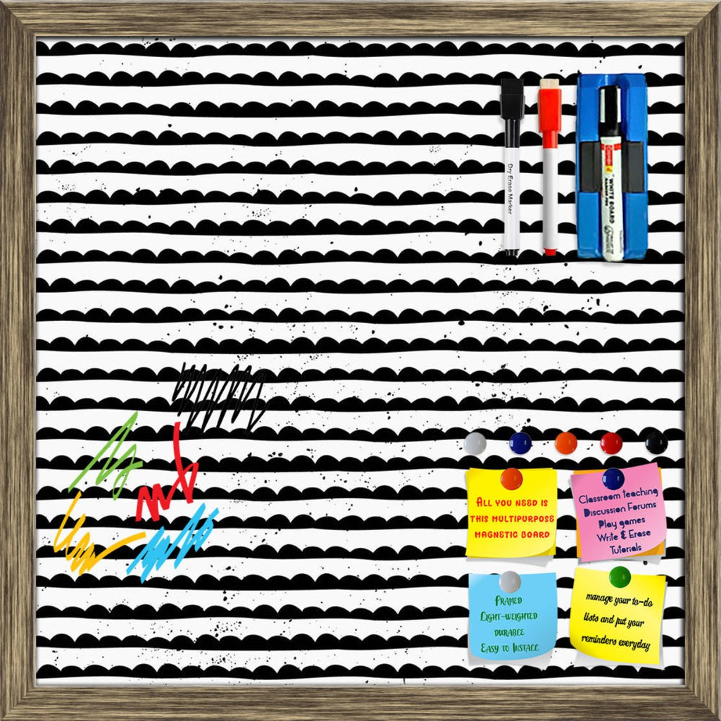 Hand Drawn Black And White Abstract D2 Framed Magnetic Dry Erase Board | Combo with Magnet Buttons & Markers-Magnetic Boards Framed-MGB_FR-IC 5008004 IC 5008004, Abstract Expressionism, Abstracts, Ancient, Black, Black and White, Digital, Digital Art, Dots, Fashion, Geometric, Geometric Abstraction, Graphic, Hipster, Historical, Illustrations, Medieval, Patterns, Semi Abstract, Signs, Signs and Symbols, Vintage, hand, drawn, and, white, abstract, d2, framed, magnetic, dry, erase, board, printed, whiteboard,