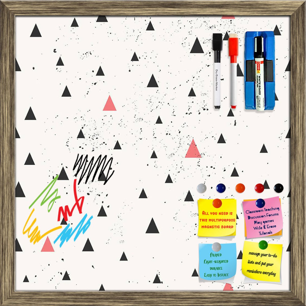 Hand Drawn Geometric Pattern D1 Framed Magnetic Dry Erase Board | Combo with Magnet Buttons & Markers-Magnetic Boards Framed-MGB_FR-IC 5008007 IC 5008007, Abstract Expressionism, Abstracts, Ancient, Black, Black and White, Chevron, Digital, Digital Art, Geometric, Geometric Abstraction, Graphic, Hipster, Historical, Illustrations, Medieval, Patterns, Semi Abstract, Signs, Signs and Symbols, Triangles, Vintage, hand, drawn, pattern, d1, framed, magnetic, dry, erase, board, printed, whiteboard, with, 4, magne