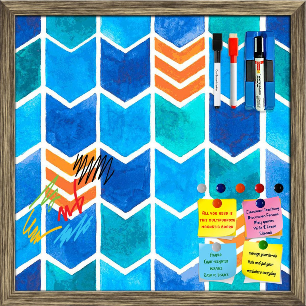 Watercolor Arrows Pattern D1 Framed Magnetic Dry Erase Board | Combo with Magnet Buttons & Markers-Magnetic Boards Framed-MGB_FR-IC 5008012 IC 5008012, Abstract Expressionism, Abstracts, Ancient, Arrows, Art and Paintings, Black and White, Books, Decorative, Digital, Digital Art, Drawing, Geometric, Geometric Abstraction, Graphic, Hipster, Historical, Illustrations, Medieval, Patterns, Retro, Semi Abstract, Signs, Signs and Symbols, Vintage, Watercolour, White, watercolor, pattern, d1, framed, magnetic, dry