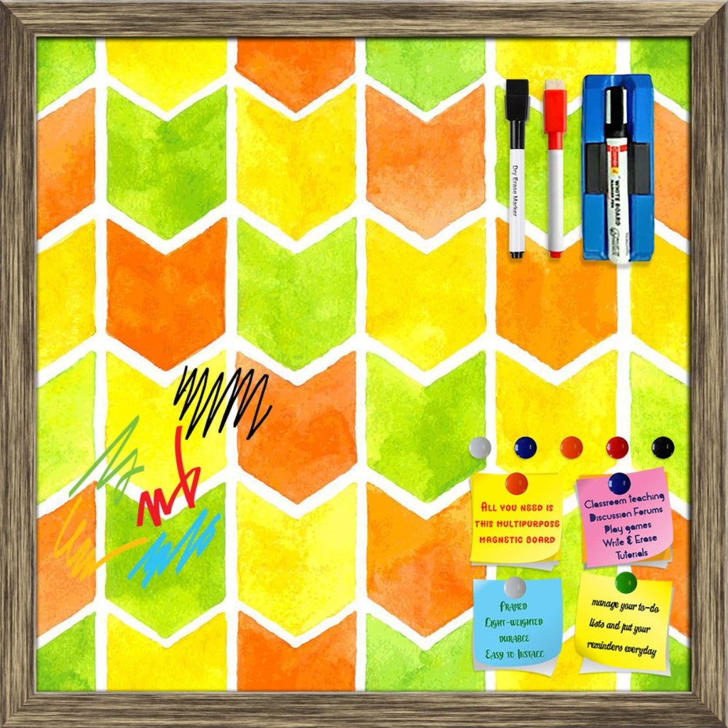 Watercolor Arrows Pattern D2 Framed Magnetic Dry Erase Board | Combo with Magnet Buttons & Markers-Magnetic Boards Framed-MGB_FR-IC 5008013 IC 5008013, Abstract Expressionism, Abstracts, Ancient, Arrows, Art and Paintings, Black and White, Books, Decorative, Digital, Digital Art, Drawing, Geometric, Geometric Abstraction, Graphic, Hipster, Historical, Illustrations, Medieval, Patterns, Retro, Semi Abstract, Signs, Signs and Symbols, Vintage, Watercolour, White, watercolor, pattern, d2, framed, magnetic, dry