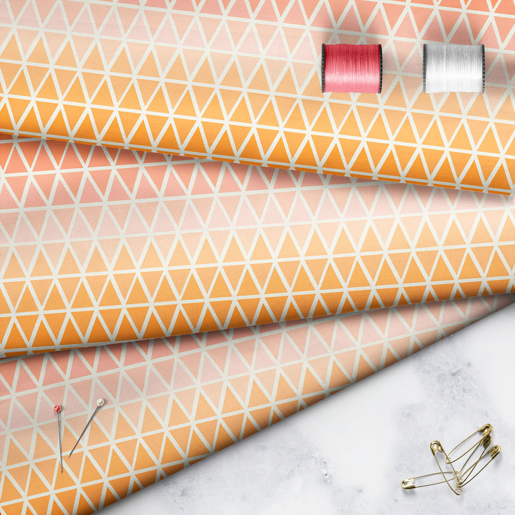 Abstract Triangles D5 Sofa Fabric by Metre | Upholstery For Sofa, Curtains & Cushions - Sofa Fabrics - ArtzFolio.com