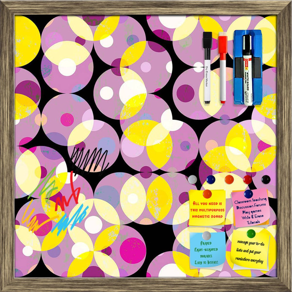 Grungy Halftone Pattern With Circles Framed Magnetic Dry Erase Board | Combo with Magnet Buttons & Markers-Magnetic Boards Framed-MGB_FR-IC 5008029 IC 5008029, Abstract Expressionism, Abstracts, Ancient, Art and Paintings, Botanical, Circle, Digital, Digital Art, Dots, Floral, Flowers, Geometric, Geometric Abstraction, Graphic, Historical, Illustrations, Medieval, Nature, Patterns, Pets, Pop Art, Retro, Semi Abstract, Signs, Signs and Symbols, Splatter, Vintage, grungy, halftone, pattern, with, circles, fra