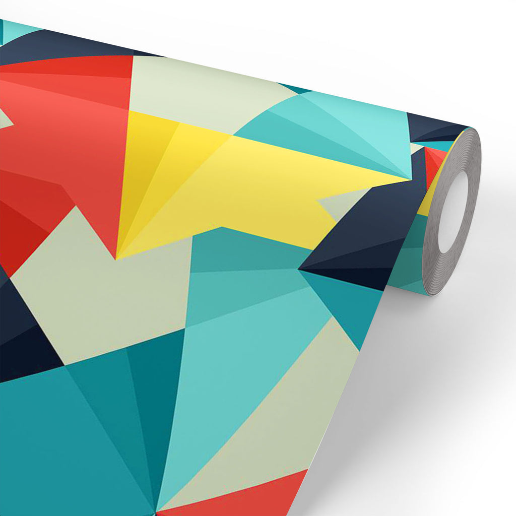 ArtzFolio Abstract Colorful Triangle Pattern Wallpaper Roll | Easy to Install-Wallpapers Peel & Stick-AZ5008046WAL_RF_R-SP-Image Code 5008046 Vishnu Image Folio Pvt Ltd, IC 5008046, ArtzFolio, Wallpapers Peel & Stick, Digital Art, abstract, colorful, triangle, pattern, wallpaper, roll, easy, to, install, vinyl, self, adhesive, brick, for, walls, living, room, drawing, large, size, children, sticker, bedroom, pitaara, box, bathroom, textured, big, office, reception, amazonbasics, decorative, home, waterproof