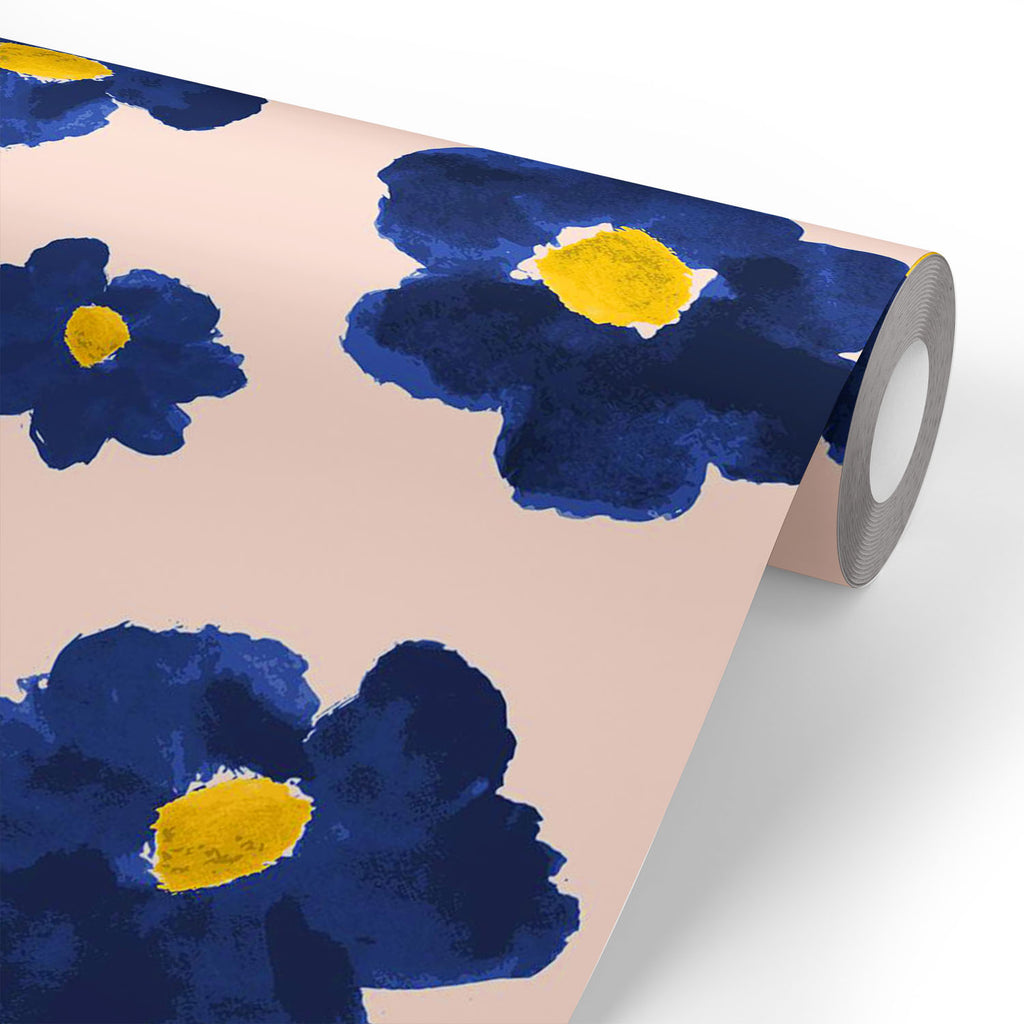 ArtzFolio Hand Drawn Abstract Deep Blue Flowers Pattern Wallpaper Roll | Easy to Install-Wallpapers Peel & Stick-AZ5008052WAL_RF_R-SP-Image Code 5008052 Vishnu Image Folio Pvt Ltd, IC 5008052, ArtzFolio, Wallpapers Peel & Stick, Digital Art, hand, drawn, abstract, deep, blue, flowers, pattern, wallpaper, roll, easy, to, install, vinyl, self, adhesive, brick, for, walls, living, room, drawing, large, size, children, sticker, bedroom, pitaara, box, bathroom, textured, big, office, reception, amazonbasics, dec