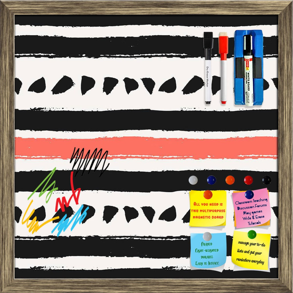 Brush Stripes in Black & Red Framed Magnetic Dry Erase Board | Combo with Magnet Buttons & Markers-Magnetic Boards Framed-MGB_FR-IC 5008055 IC 5008055, Abstract Expressionism, Abstracts, Ancient, Art and Paintings, Black, Black and White, Decorative, Digital, Digital Art, Drawing, Gouache, Graphic, Historical, Illustrations, Medieval, Patterns, Semi Abstract, Signs, Signs and Symbols, Splatter, Stripes, Vintage, brush, in, red, framed, magnetic, dry, erase, board, printed, whiteboard, with, 4, magnets, 2, m