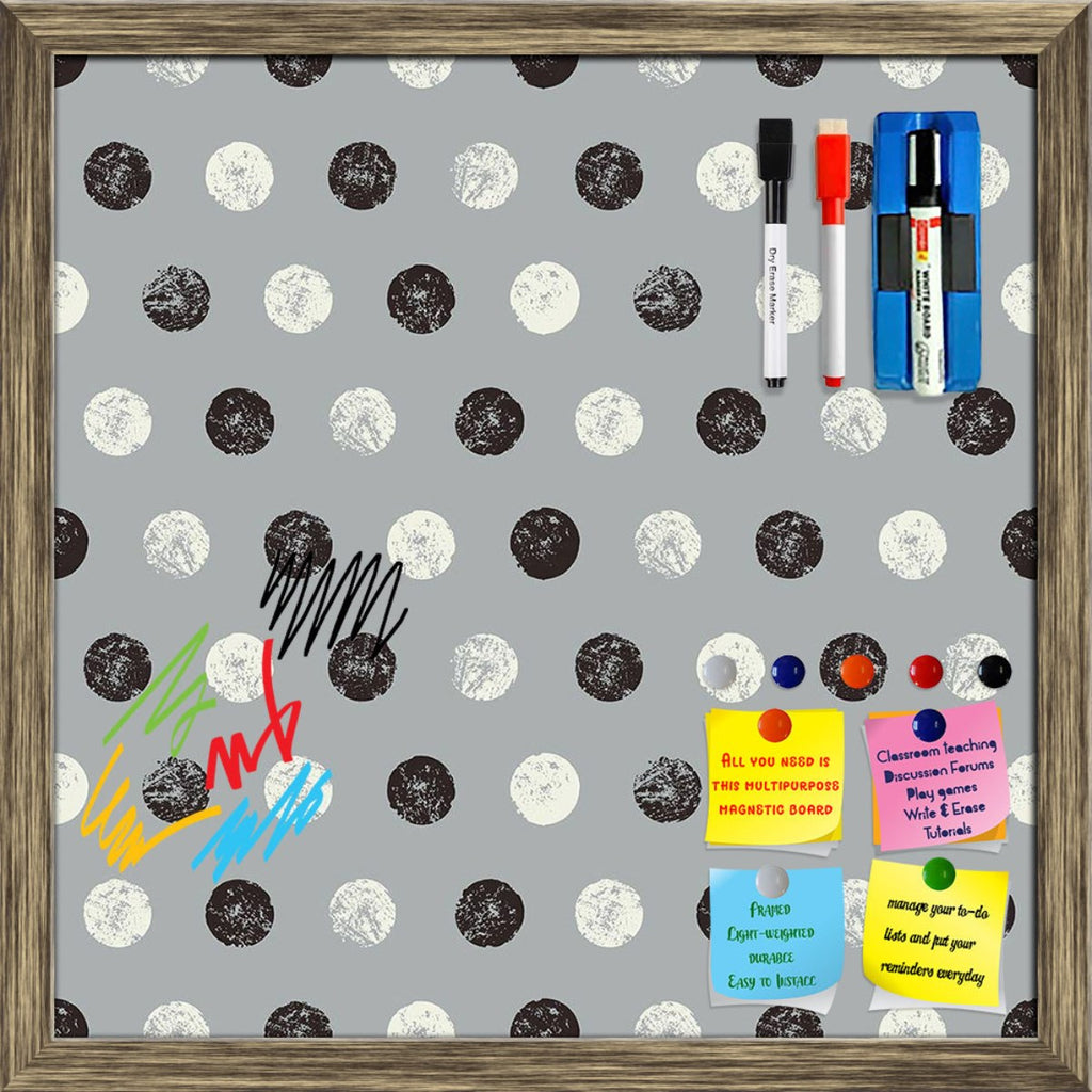 Watercolor Abstract Polka Dots Pattern Framed Magnetic Dry Erase Board | Combo with Magnet Buttons & Markers-Magnetic Boards Framed-MGB_FR-IC 5008058 IC 5008058, Abstract Expressionism, Abstracts, Ancient, Black and White, Circle, Digital, Digital Art, Dots, Geometric, Geometric Abstraction, Graphic, Hipster, Historical, Illustrations, Medieval, Modern Art, Patterns, Retro, Semi Abstract, Signs, Signs and Symbols, Vintage, Watercolour, White, watercolor, abstract, polka, pattern, framed, magnetic, dry, eras
