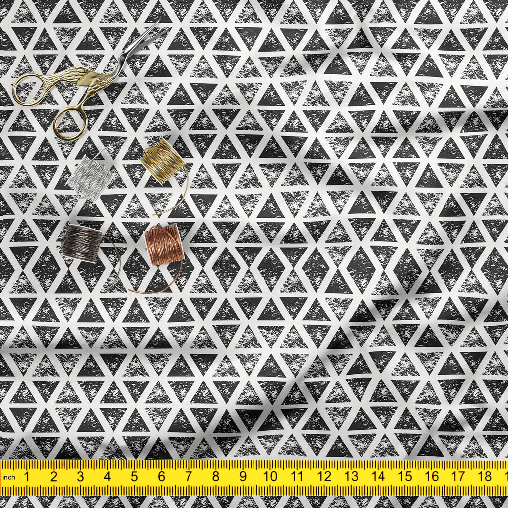 Triangular Shapes Sofa Fabric by Metre | Upholstery For Sofa, Curtains & Cushions-Sofa Fabrics-SOF_FB-IC 5008059 IC 5008059, Abstract Expressionism, Abstracts, Ancient, Black, Black and White, Digital, Digital Art, Geometric, Geometric Abstraction, Graphic, Hipster, Historical, Illustrations, Medieval, Modern Art, Patterns, Retro, Semi Abstract, Signs, Signs and Symbols, Triangles, Vintage, Watercolour, White, triangular, shapes, sofa, fabric, by, metre, upholstery, for, curtains, cushions, pattern, abstrac