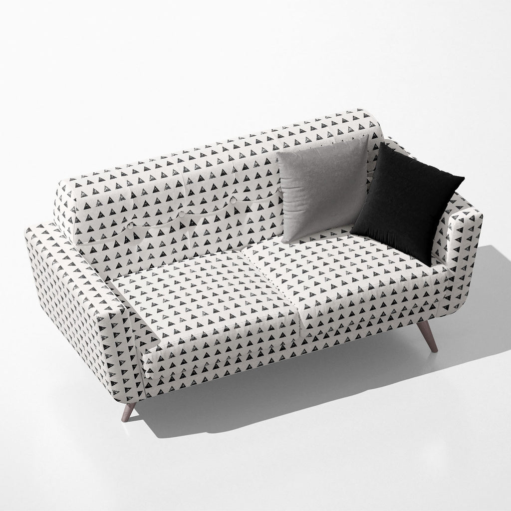 Abstract Triangular Geometric Pattern Sofa Fabric by Metre | Upholstery For Sofa, Curtains & Cushions - Sofa Fabrics - ArtzFolio.com