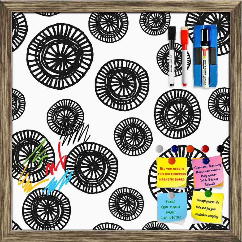Hand Drawn Abstract Ornate Shapes Pattern D2 Framed Magnetic Dry Erase Board | Combo with Magnet Buttons & Markers-Magnetic Boards Framed-MGB_FR-IC 5008068 IC 5008068, Abstract Expressionism, Abstracts, Ancient, Black, Black and White, Circle, Culture, Digital, Digital Art, Ethnic, Geometric, Geometric Abstraction, Graphic, Hipster, Historical, Illustrations, Medieval, Modern Art, Patterns, Semi Abstract, Signs, Signs and Symbols, Traditional, Tribal, Vintage, White, World Culture, hand, drawn, abstract, or