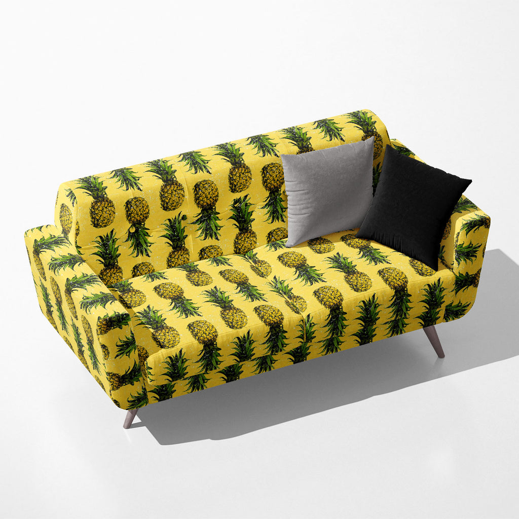 Hand Drawn Pineapple Pattern Sofa Fabric by Metre | Upholstery For Sofa, Curtains & Cushions-Sofa Fabrics-SOF_FB-IC 5008070 IC 5008070, Ancient, Art and Paintings, Cuisine, Drawing, Food, Food and Beverage, Food and Drink, Fruit and Vegetable, Fruits, Hand Drawn, Health, Historical, Icons, Illustrations, Medieval, Nature, Patterns, Scenic, Signs, Signs and Symbols, Sketches, Symbols, Tropical, Vintage, hand, drawn, pineapple, pattern, sofa, fabric, by, metre, upholstery, for, curtains, cushions, ananas, art