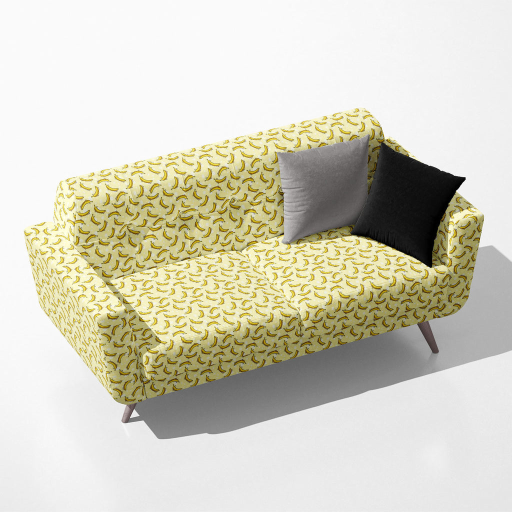Hand Drawn Banana Fruit Pattern Sofa Fabric by Metre | Upholstery For Sofa, Curtains & Cushions-Sofa Fabrics-SOF_FB-IC 5008080 IC 5008080, Abstract Expressionism, Abstracts, Animated Cartoons, Art and Paintings, Beverage, Black and White, Caricature, Cartoons, Cuisine, Digital, Digital Art, Food, Food and Beverage, Food and Drink, Fruit and Vegetable, Fruits, Graphic, Illustrations, Kitchen, Nature, Paintings, Patterns, Scenic, Semi Abstract, Signs, Signs and Symbols, Tropical, White, hand, drawn, banana, f