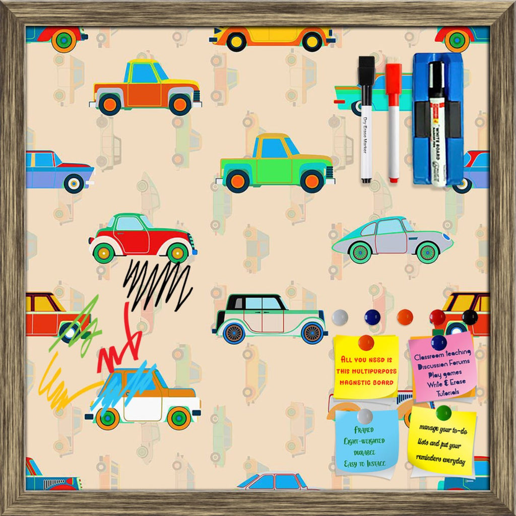 Cute Car Pattern D2 Framed Magnetic Dry Erase Board | Combo with Magnet Buttons & Markers-Magnetic Boards Framed-MGB_FR-IC 5008090 IC 5008090, Abstract Expressionism, Abstracts, Ancient, Animated Cartoons, Art and Paintings, Automobiles, Caricature, Cars, Cartoons, Cities, City Views, Decorative, Digital, Digital Art, Graphic, Historical, Illustrations, Medieval, Patterns, Retro, Semi Abstract, Signs, Signs and Symbols, Sports, Symbols, Transportation, Travel, Urban, Vehicles, Vintage, cute, car, pattern, d