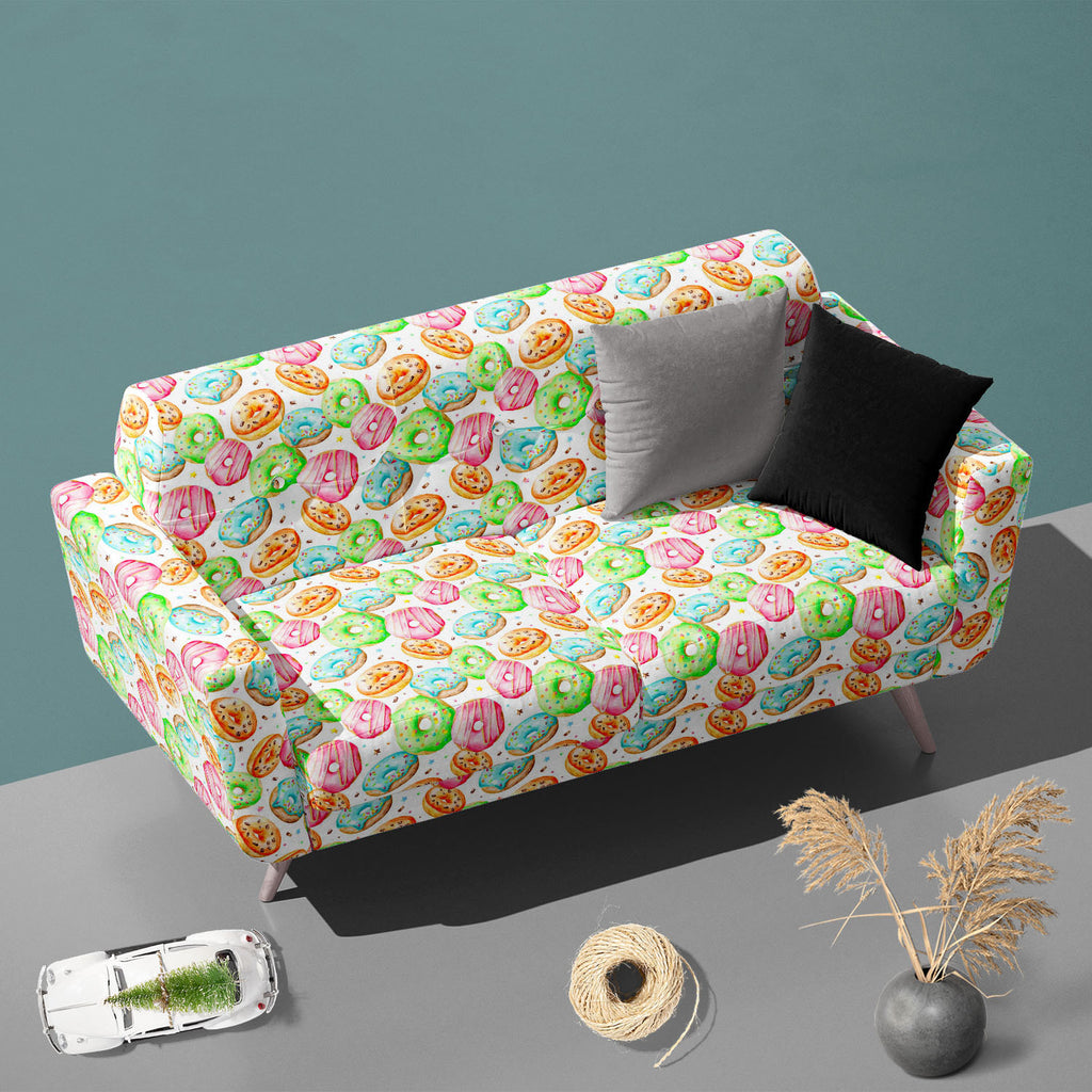 Watercolor Donuts Sofa Fabric by Metre | Upholstery For Sofa, Curtains & Cushions-Sofa Fabrics-SOF_FB-IC 5008108 IC 5008108, Art and Paintings, Cuisine, Drawing, Food, Food and Beverage, Food and Drink, Illustrations, Patterns, Watercolour, watercolor, donuts, sofa, fabric, by, metre, upholstery, for, curtains, cushions, donut, art, background, bake, baking, blue, cake, chocolate, colorful, confetti, cream, delicious, dessert, fudge, glazed, green, illustration, isolated, nice, orange, paint, pastry, patter
