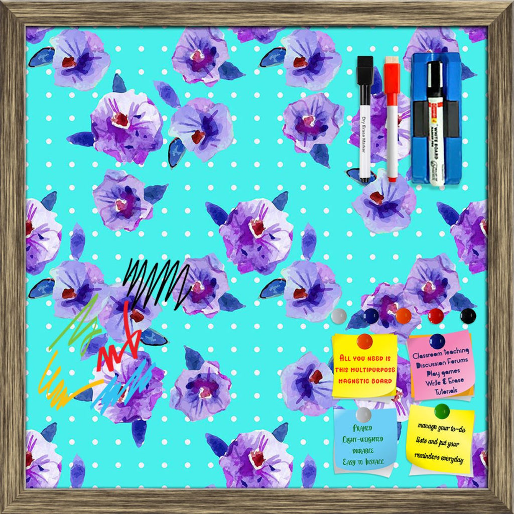 Polka Dots with Floral Pattern Framed Magnetic Dry Erase Board | Combo with Magnet Buttons & Markers-Magnetic Boards Framed-MGB_FR-IC 5008119 IC 5008119, Ancient, Art and Paintings, Botanical, Digital, Digital Art, Dots, Drawing, Floral, Flowers, Graphic, Historical, Illustrations, Medieval, Nature, Paintings, Patterns, Retro, Scenic, Signs, Signs and Symbols, Vintage, Watercolour, Wedding, polka, with, pattern, framed, magnetic, dry, erase, board, printed, whiteboard, 4, magnets, 2, markers, 1, duster, bac