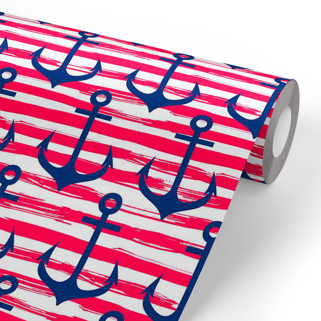 ArtzFolio Hand Drawn Anchors On Stripes Pattern D2 Wallpaper Roll | Easy to Install-Wallpapers Peel & Stick-AZ5008123WAL_RF_R-SP-Image Code 5008123 Vishnu Image Folio Pvt Ltd, IC 5008123, ArtzFolio, Wallpapers Peel & Stick, Digital Art, hand, drawn, anchors, on, stripes, pattern, d2, wallpaper, roll, easy, to, install, abstract, vinyl, self, adhesive, brick, for, walls, living, room, drawing, large, size, children, sticker, bedroom, pitaara, box, bathroom, textured, big, office, reception, amazonbasics, dec