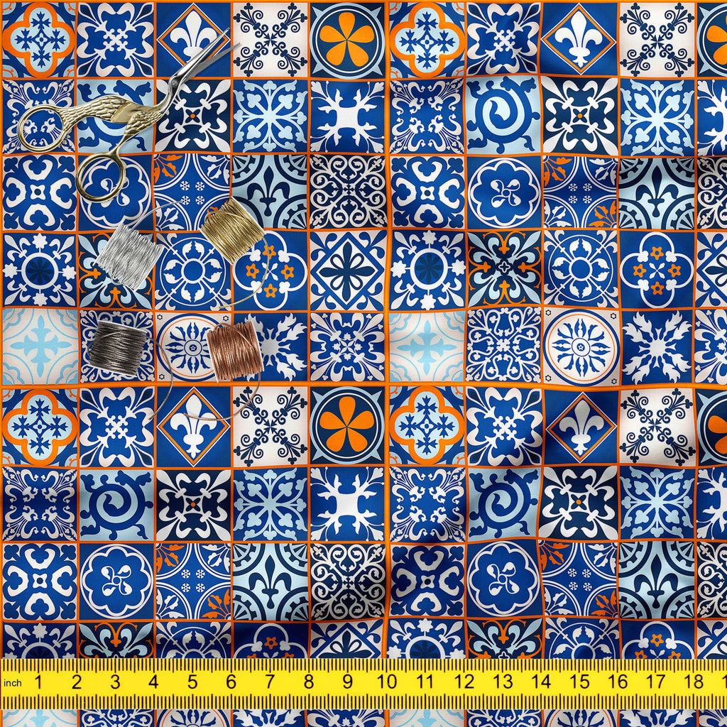 Moroccan Tiles Pattern Sofa Fabric by Metre | Upholstery For Sofa, Curtains & Cushions-Sofa Fabrics-SOF_FB-IC 5008128 IC 5008128, Abstract Expressionism, Abstracts, Art and Paintings, Black and White, Decorative, Digital, Digital Art, Geometric, Geometric Abstraction, Graphic, Illustrations, Modern Art, Moroccan, Patterns, Retro, Semi Abstract, Signs, Signs and Symbols, White, tiles, pattern, sofa, fabric, by, metre, upholstery, for, curtains, cushions, wallpaper, mosaic, tile, textiles, vintage, arabesque,