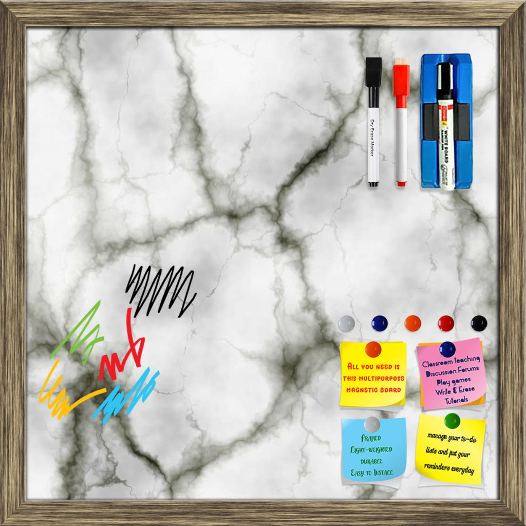 Abstract Marble Generated Texture D3 Framed Magnetic Dry Erase Board | Combo with Magnet Buttons & Markers - Magnetic Boards Framed - ArtzFolio.com