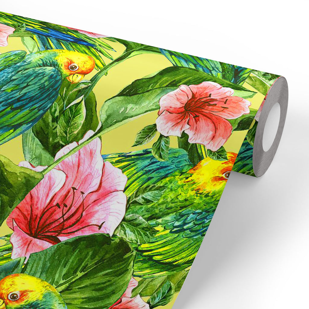 ArtzFolio Watercolor Tropical Leaves & Hibiscus Flowers Pattern D4 Wallpaper Roll | Easy to Install-Wallpapers Peel & Stick-AZ5008147WAL_RF_R-SP-Image Code 5008147 Vishnu Image Folio Pvt Ltd, IC 5008147, ArtzFolio, Wallpapers Peel & Stick, watercolor, tropical, leaves, hibiscus, flowers, pattern, d4, wallpaper, roll, easy, to, install, abstract, vinyl, self, adhesive, brick, for, walls, living, room, drawing, large, size, children, sticker, bedroom, pitaara, box, bathroom, textured, big, office, reception, 