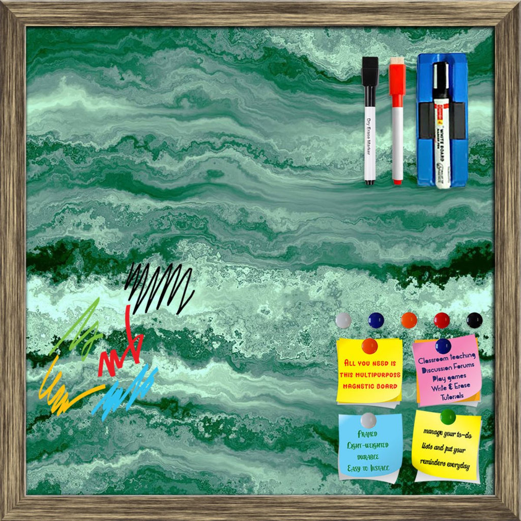 Malachite Texture Pattern Framed Magnetic Dry Erase Board | Combo with Magnet Buttons & Markers-Magnetic Boards Framed-MGB_FR-IC 5008154 IC 5008154, Abstract Expressionism, Abstracts, Illustrations, Marble, Marble and Stone, Patterns, Semi Abstract, malachite, texture, pattern, framed, magnetic, dry, erase, board, printed, whiteboard, with, 4, magnets, 2, markers, 1, duster, green, abstract, backdrop, background, chaotic, closeup, cut, decor, decoration, detailed, flagstone, gem, gems, geology, grain, illus