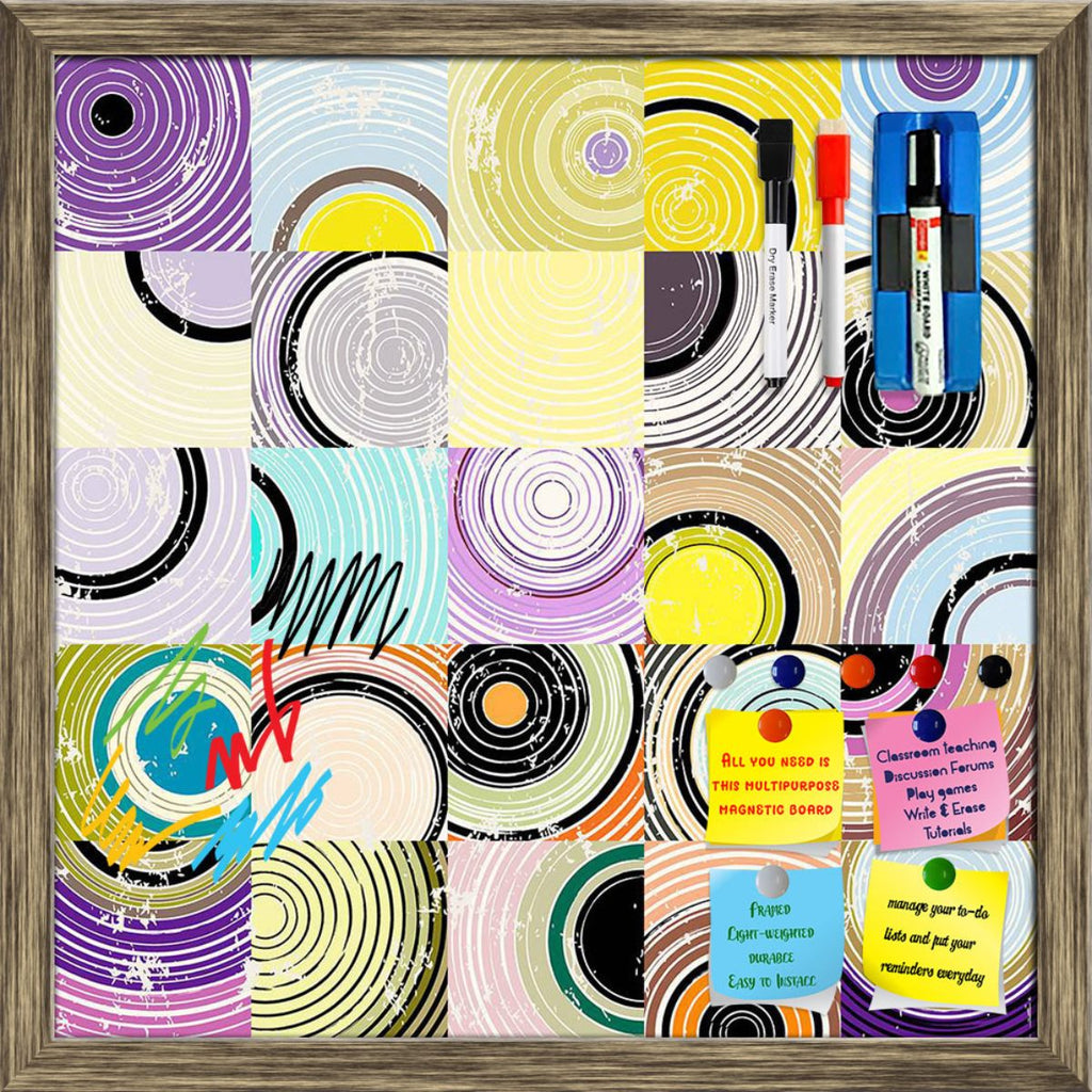 Circles, Squares & Strokes Pattern D3 Framed Magnetic Dry Erase Board | Combo with Magnet Buttons & Markers-Magnetic Boards Framed-MGB_FR-IC 5008157 IC 5008157, Abstract Expressionism, Abstracts, Ancient, Art and Paintings, Botanical, Circle, Digital, Digital Art, Dots, Floral, Flowers, Geometric, Geometric Abstraction, Graffiti, Graphic, Historical, Illustrations, Medieval, Nature, Patterns, Pop Art, Retro, Semi Abstract, Signs, Signs and Symbols, Splatter, Vintage, Watercolour, circles, squares, strokes, 