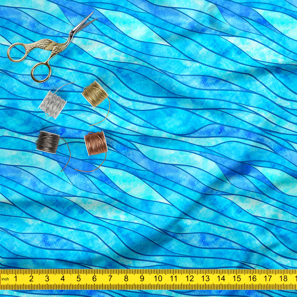 Watercolor Wavy Lines Sofa Fabric by Metre | Upholstery For Sofa, Curtains & Cushions-Sofa Fabrics-SOF_FB-IC 5008167 IC 5008167, Abstract Expressionism, Abstracts, Ancient, Art and Paintings, Black and White, Decorative, Digital, Digital Art, Drawing, Graphic, Historical, Illustrations, Medieval, Modern Art, Patterns, Retro, Semi Abstract, Signs, Signs and Symbols, Stripes, Vintage, Watercolour, White, watercolor, wavy, lines, sofa, fabric, by, metre, upholstery, for, curtains, cushions, abstract, art, back