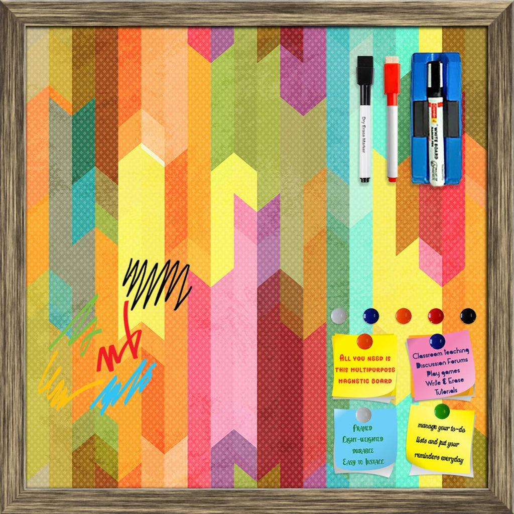 Retro Stripes Pattern Framed Magnetic Dry Erase Board | Combo with Magnet Buttons & Markers-Magnetic Boards Framed-MGB_FR-IC 5008171 IC 5008171, Abstract Expressionism, Abstracts, Ancient, Art and Paintings, Chevron, Culture, Diamond, Digital, Digital Art, Ethnic, Fashion, Geometric, Geometric Abstraction, Graphic, Hipster, Historical, Illustrations, Medieval, Paintings, Patterns, Retro, Semi Abstract, Signs, Signs and Symbols, Stripes, Traditional, Tribal, Vintage, World Culture, pattern, framed, magnetic,