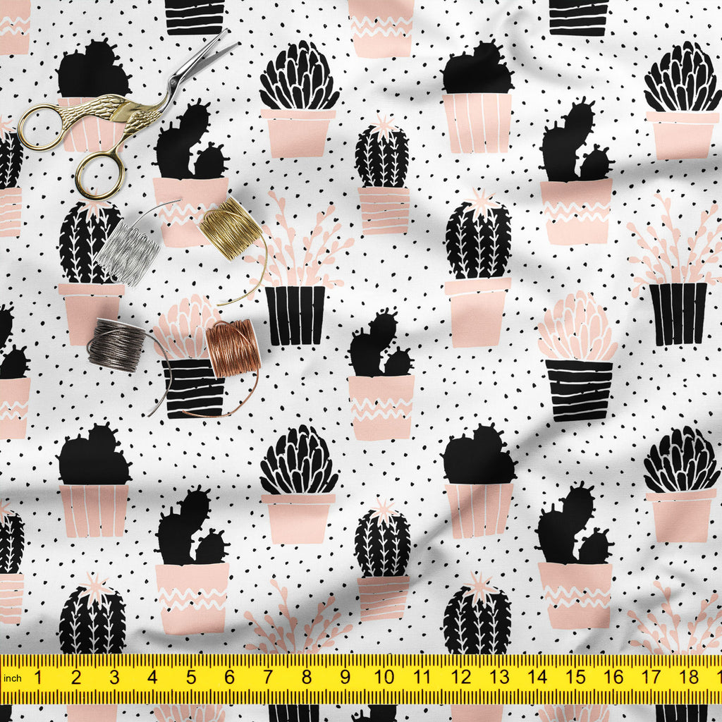 Plants Pattern D1 Sofa Fabric by Metre | Upholstery For Sofa, Curtains & Cushions-Sofa Fabrics-SOF_FB-IC 5008201 IC 5008201, Abstract Expressionism, Abstracts, Ancient, Black and White, Botanical, Decorative, Digital, Digital Art, Dots, Floral, Flowers, Graphic, Historical, Illustrations, Medieval, Modern Art, Nature, Patterns, Retro, Scandinavian, Semi Abstract, Signs, Signs and Symbols, Vintage, White, plants, pattern, d1, sofa, fabric, by, metre, upholstery, for, curtains, cushions, cactus, abstract, bac