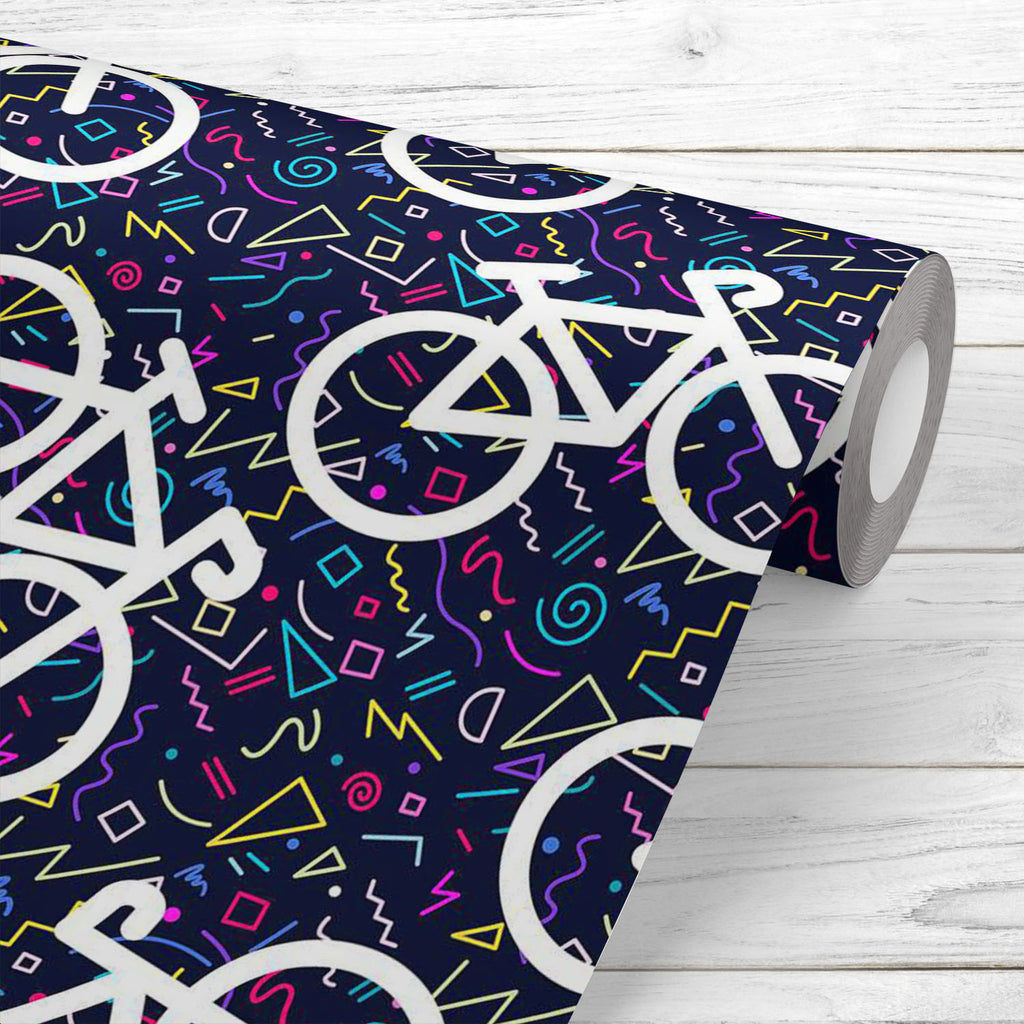 Bike Retro Silhouette Wallpaper Roll-Wallpapers Peel & Stick-WAL_PA-IC 5008204 IC 5008204, 80s, Ancient, Automobiles, Bikes, Geometric, Geometric Abstraction, Health, Hipster, Historical, Illustrations, Medieval, Patterns, Retro, Sports, Transportation, Travel, Vehicles, Vintage, bike, silhouette, wallpaper, roll, seamless, pattern, background, bicycle, classic, color, colorful, concept, eco, friendly, ecology, element, exercise, exercising, fitness, generic, geometry, healthy, illustration, leisure, lifest