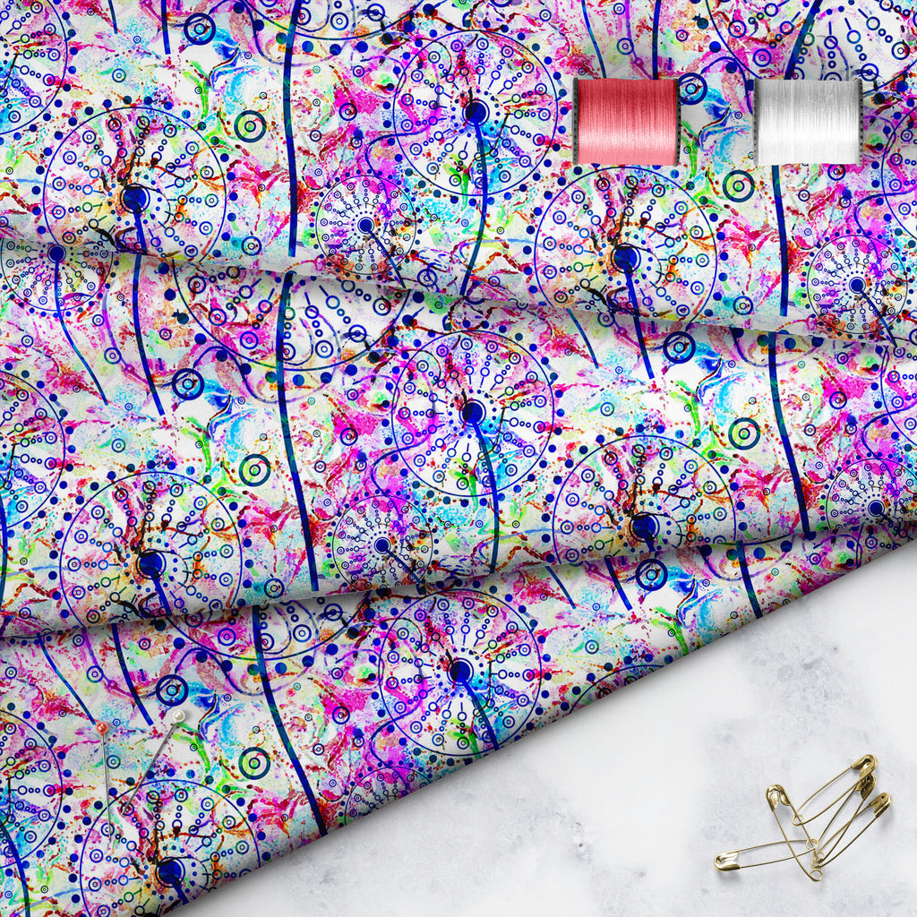 Abstract Floral Pattern D1 Sofa Fabric by Metre | Upholstery For Sofa, Curtains & Cushions - Sofa Fabrics - ArtzFolio.com