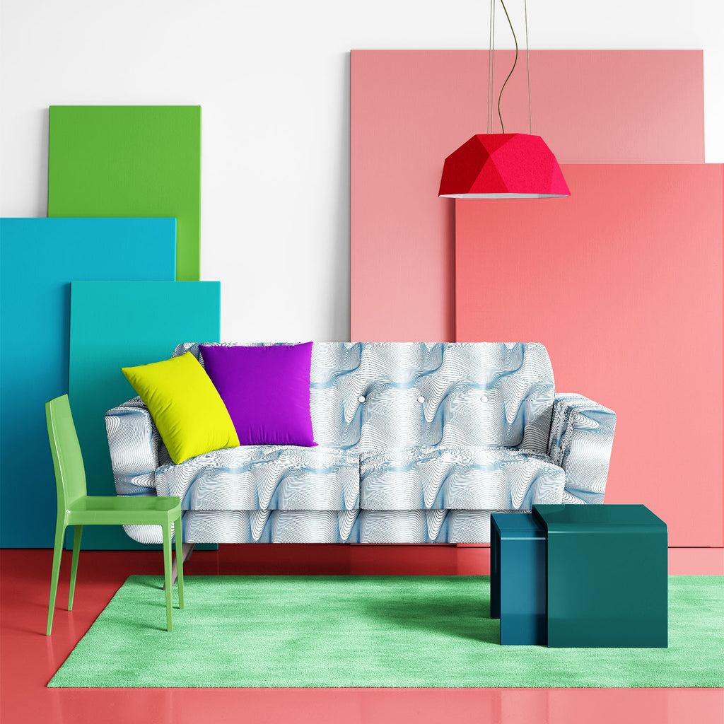 Abstract Wavy Lines D1 Sofa Fabric by Metre | Upholstery For Sofa, Curtains & Cushions - Sofa Fabrics - ArtzFolio.com