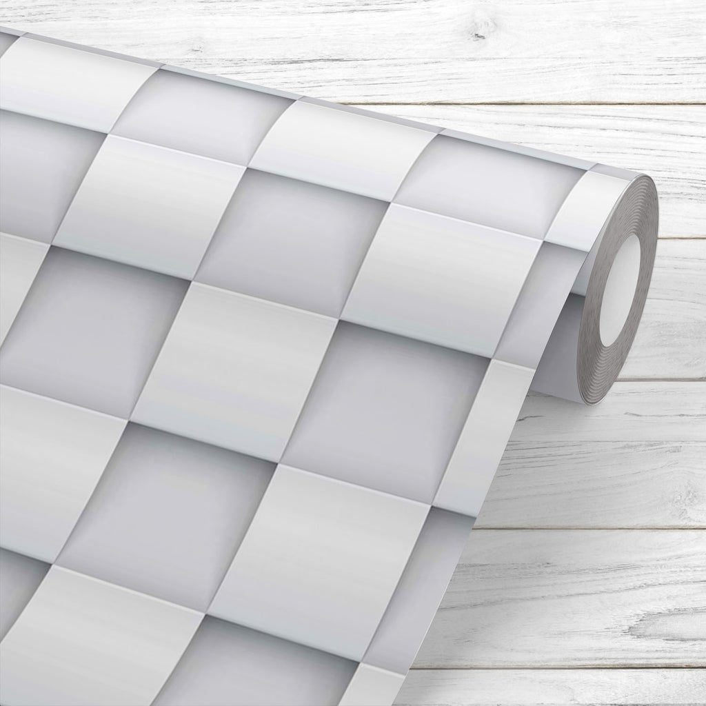 Geometric 3D Tile Pattern Wallpaper Roll-Wallpapers Peel & Stick-WAL_PA-IC 5008226 IC 5008226, 3D, Abstract Expressionism, Abstracts, Black and White, Business, Decorative, Digital, Digital Art, Geometric, Geometric Abstraction, Graphic, Illustrations, Modern Art, Patterns, Semi Abstract, Signs, Signs and Symbols, Space, Triangles, White, tile, pattern, wallpaper, roll, wall, paper, abstract, artistic, backdrop, background, concept, cover, creative, decor, decoration, design, geometry, gray, illusion, illus