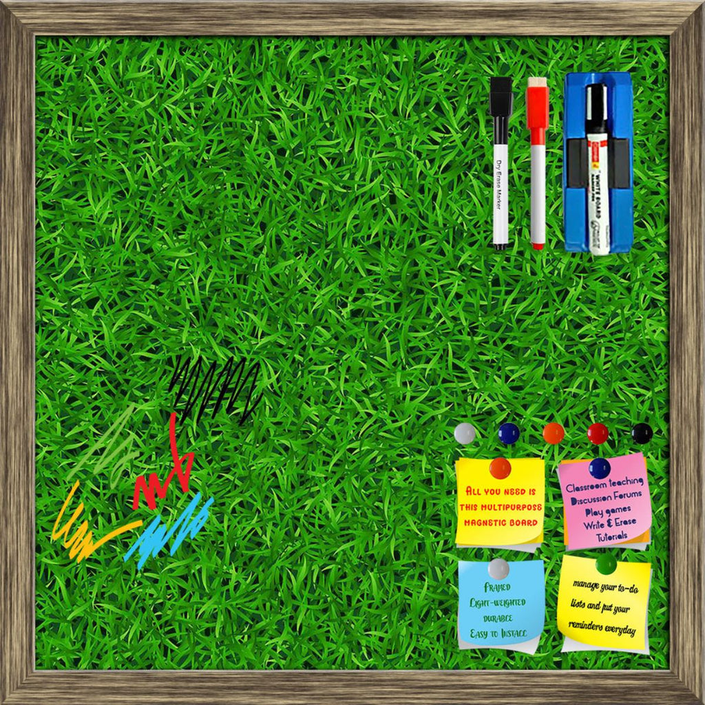 Nature Green Grass Pattern Framed Magnetic Dry Erase Board | Combo with Magnet Buttons & Markers-Magnetic Boards Framed-MGB_FR-IC 5008243 IC 5008243, Abstract Expressionism, Abstracts, Digital, Digital Art, Graphic, Illustrations, Landscapes, Nature, Patterns, Scenic, Seasons, Semi Abstract, Signs, Signs and Symbols, Symbols, green, grass, pattern, framed, magnetic, dry, erase, board, printed, whiteboard, with, 4, magnets, 2, markers, 1, duster, lawn, turf, meadow, ground, abstract, backdrop, background, be