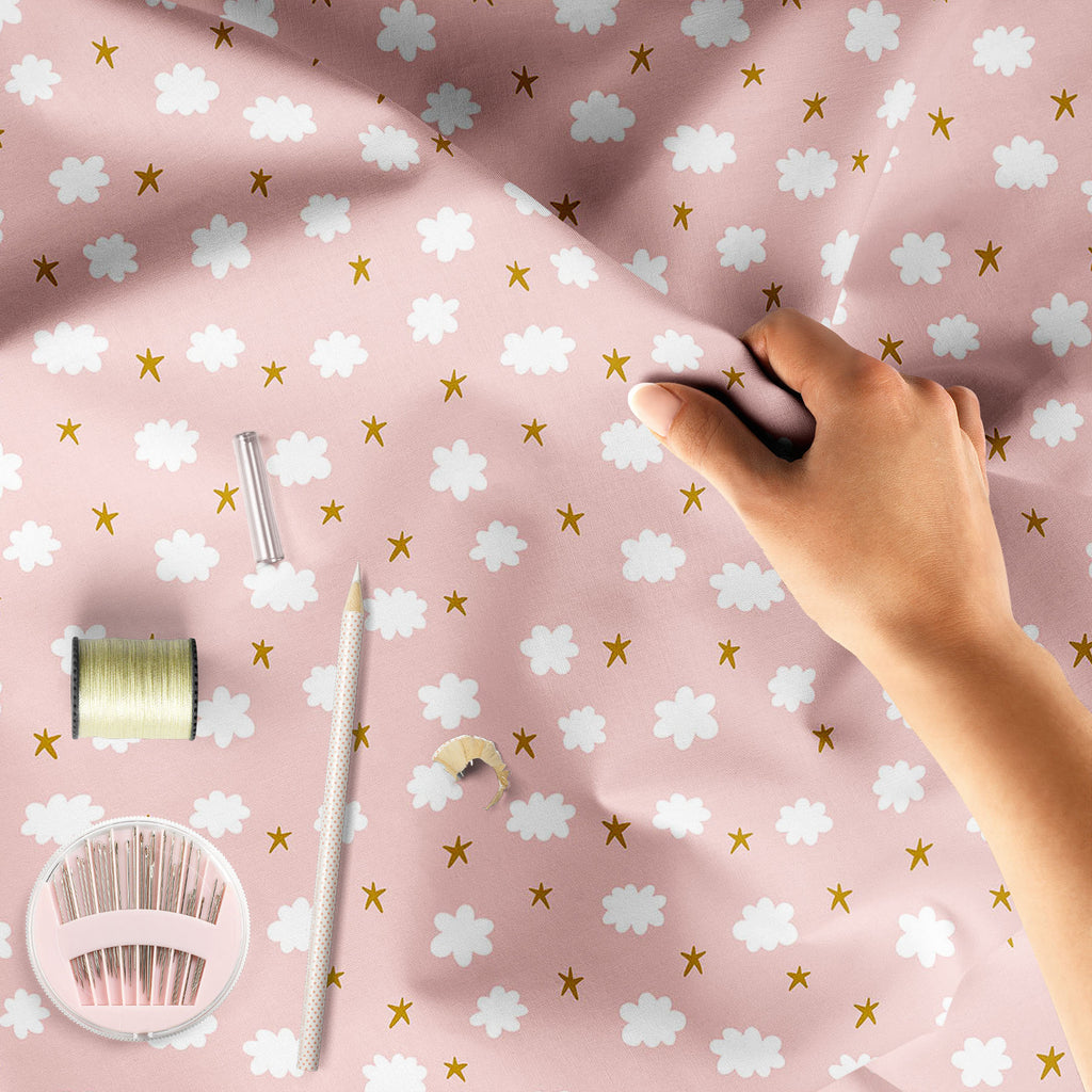 Stars & Clouds Sofa Fabric by Metre | Upholstery For Sofa, Curtains & Cushions-Sofa Fabrics-SOF_FB-IC 5008245 IC 5008245, Abstract Expressionism, Abstracts, Ancient, Baby, Black and White, Books, Children, Decorative, Digital, Digital Art, Drawing, Graphic, Historical, Illustrations, Kids, Medieval, Modern Art, Patterns, Semi Abstract, Signs, Signs and Symbols, Stars, Vintage, White, clouds, sofa, fabric, by, metre, upholstery, for, curtains, cushions, background, seamless, pattern, cute, abstract, card, co