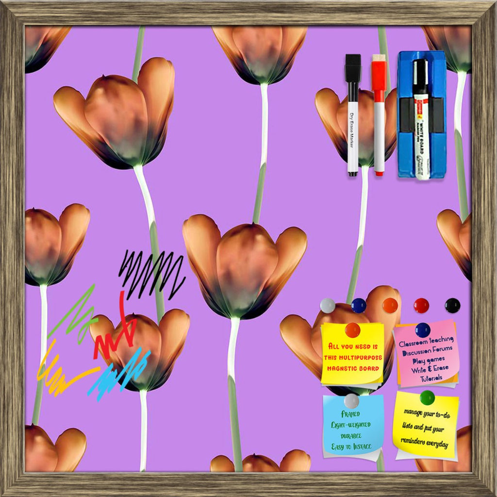 3D Tulips Pattern D1 Framed Magnetic Dry Erase Board | Combo with Magnet Buttons & Markers-Magnetic Boards Framed-MGB_FR-IC 5008246 IC 5008246, 3D, Abstract Expressionism, Abstracts, Art and Paintings, Black, Black and White, Bohemian, Botanical, Chevron, Circle, Cross, Culture, Decorative, Digital, Digital Art, Dots, Drawing, Ethnic, Fashion, Floral, Flowers, Geometric, Geometric Abstraction, Graffiti, Graphic, Hipster, Illustrations, Love, Modern Art, Nature, Patterns, Plaid, Romance, Scenic, Semi Abstrac