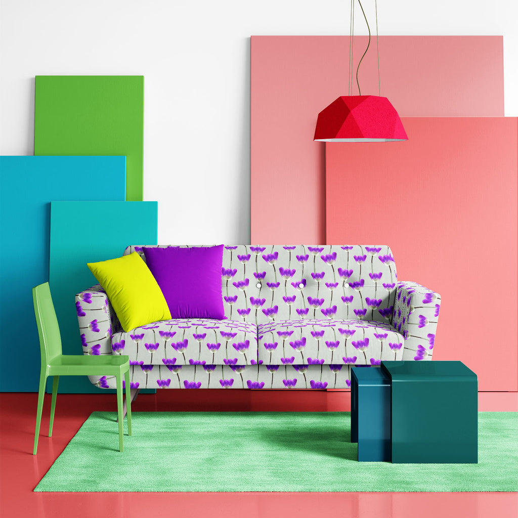 3D Tulips Pattern D3 Sofa Fabric by Metre | Upholstery For Sofa, Curtains & Cushions - Sofa Fabrics - ArtzFolio.com