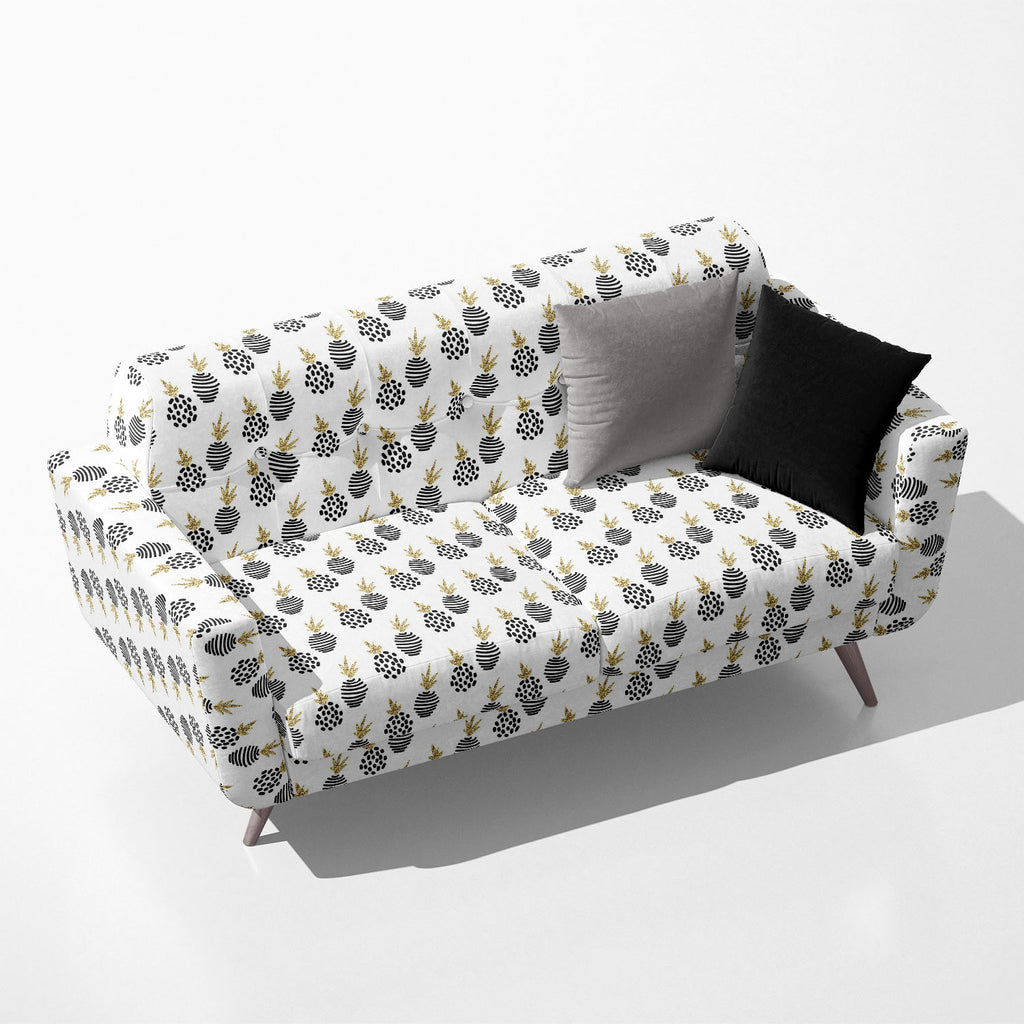 Abstract Minimalistic Pineapple Pattern Sofa Fabric by Metre | Upholstery For Sofa, Curtains & Cushions - Sofa Fabrics - ArtzFolio.com
